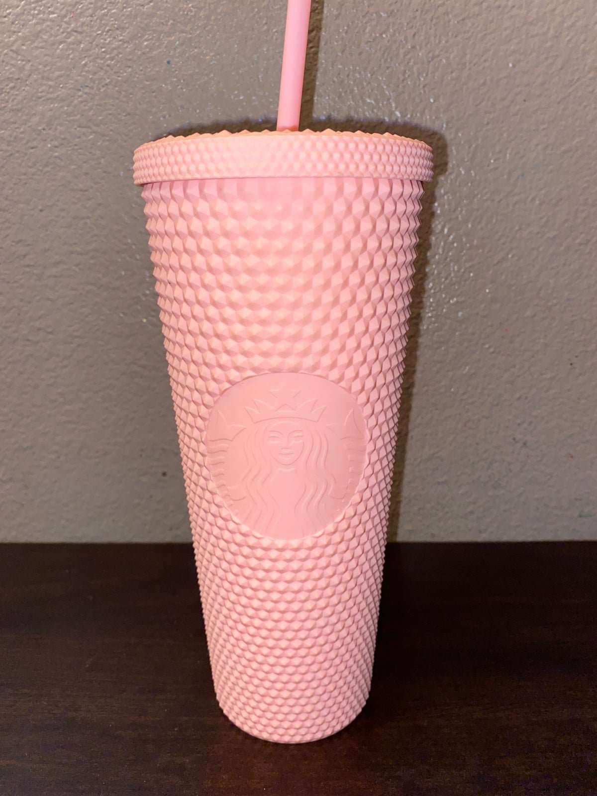 Starbucks matte pink studded tumbler