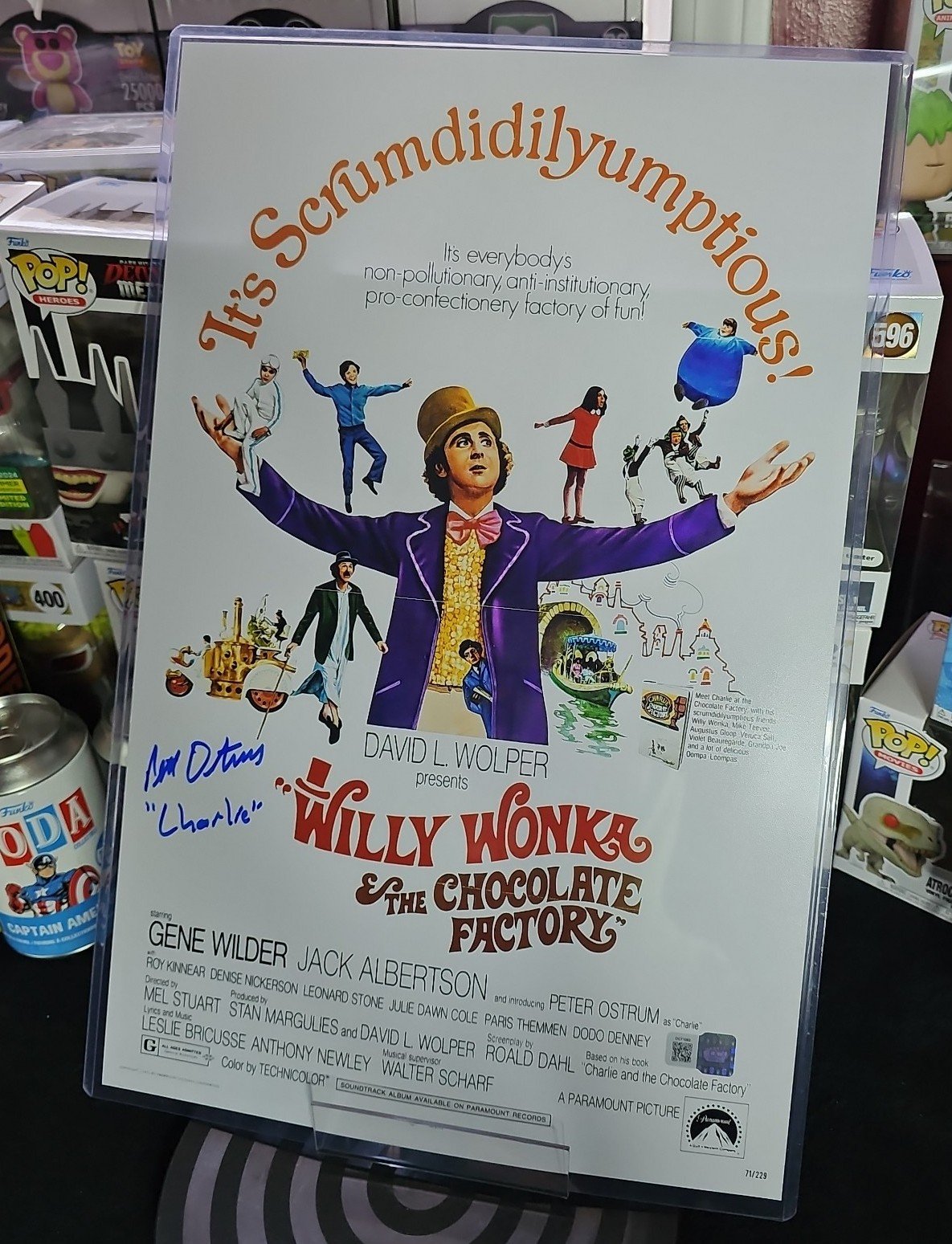 Peter Ostrum Signed 11x14 Photo Willy Wonka & The Chocolate Factory OCCM QR COA