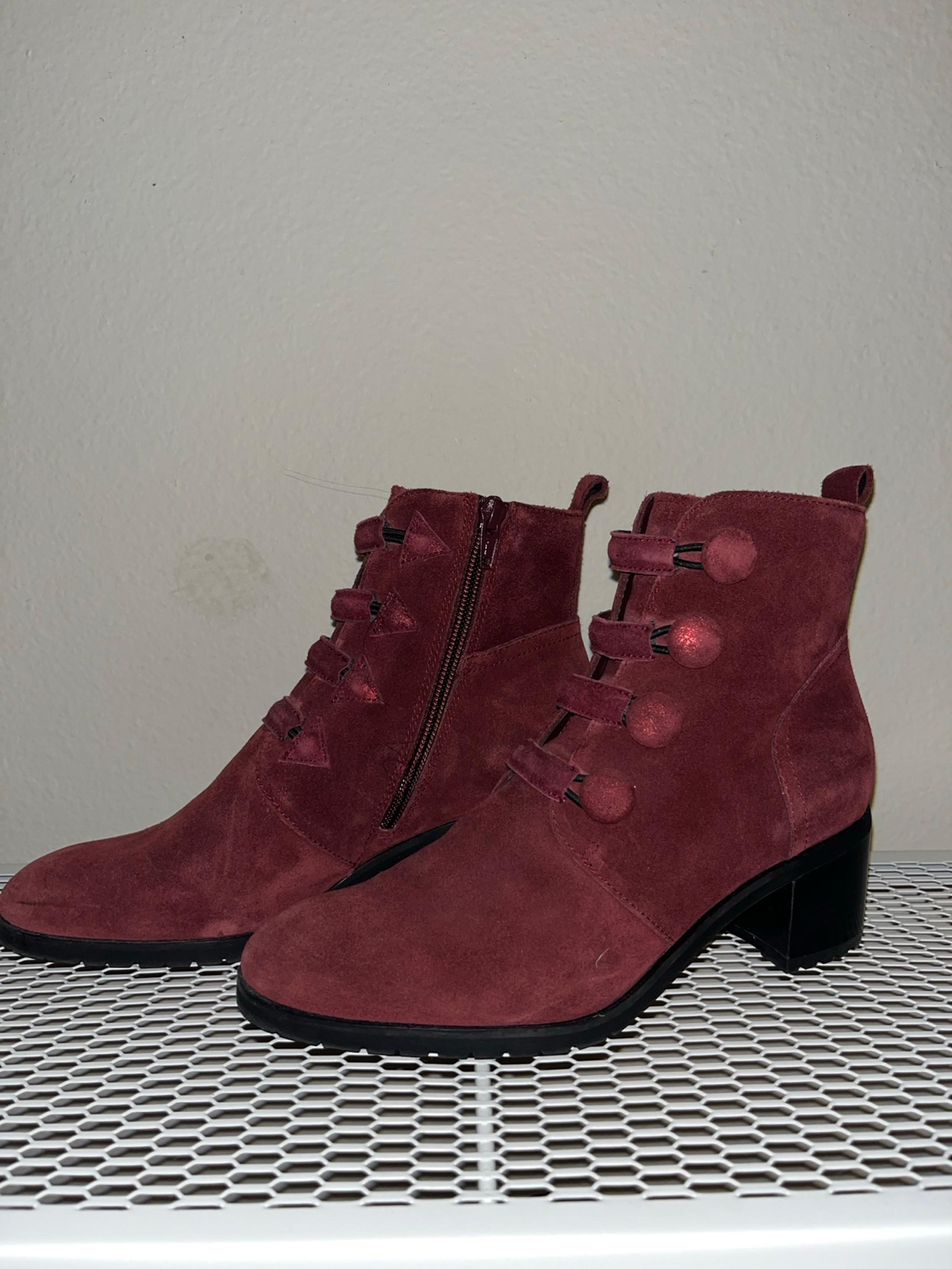 Sundance Catalog Italian Suede Button ankle boots
