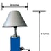 Johnny Cash desk lamp with chrome finish shade