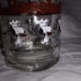 MCM Peanuts Snoopy Baseball Collector Glass 1958 Mid Century Vintage Glove Bat