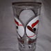 MCM Peanuts Snoopy Baseball Collector Glass 1958 Mid Century Vintage Glove Bat