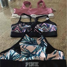 3 Victoria Secret Pink sport bras 3x40
