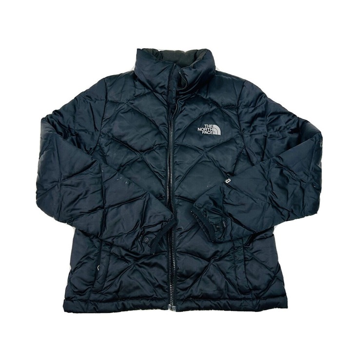 The North Face Womens XS Black Goose Down Fill 550 Quilted Puffer Jacket Coat