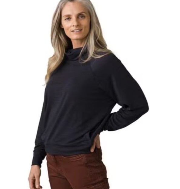 Prana Sol Protect Turtleneck size Small Gray