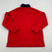 Vintage Tommy Hilfiger Jacket Size Small Red Blue Fleece 1/4 Zip Pullover 90s