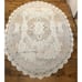 Vintage Oval Lace Tablecloth Ivory Victorian Style 82” x 58”