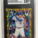2024 George Springer Topps Chrome #134 Gold Raywave Refractor /50 SGC 10 (POP 1)