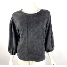 Anthropologie Pilcro Washed Waffle Thermal Top Women XS Cotton Tie Dye EUC