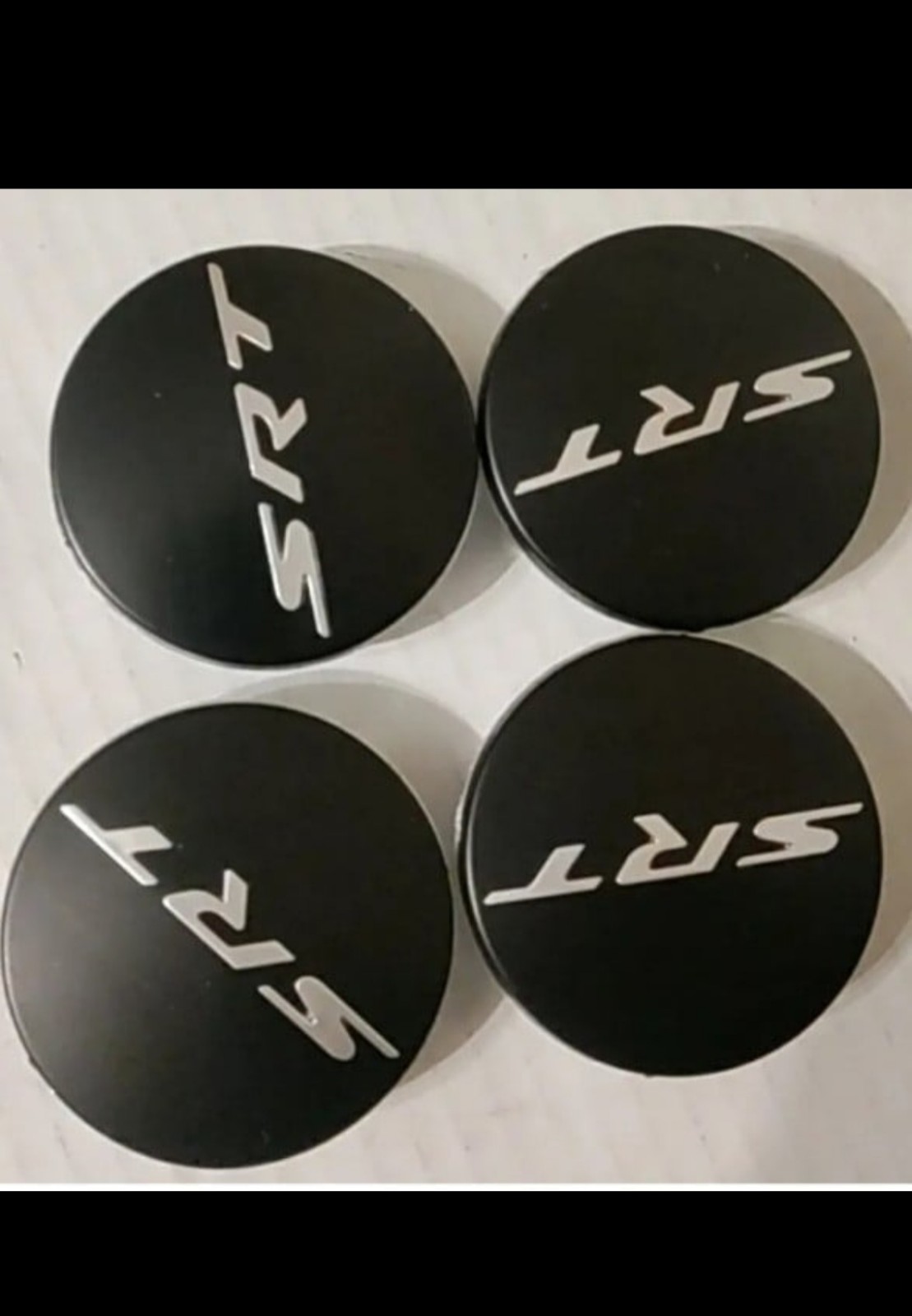 4 Center Caps SRT Dodge Charger Challenger CHOOSE red or silver