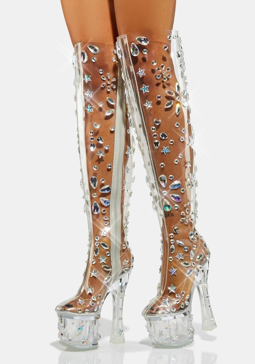 Snowflake Princess platform boots