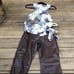 NWT Siena Studio Brwn Leather Pants Gold