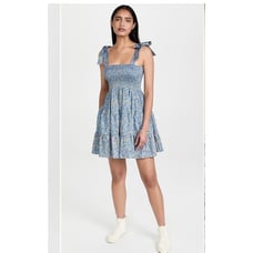 XIRENA Lori Floral Lightweight Smocked Mini Dress Size M