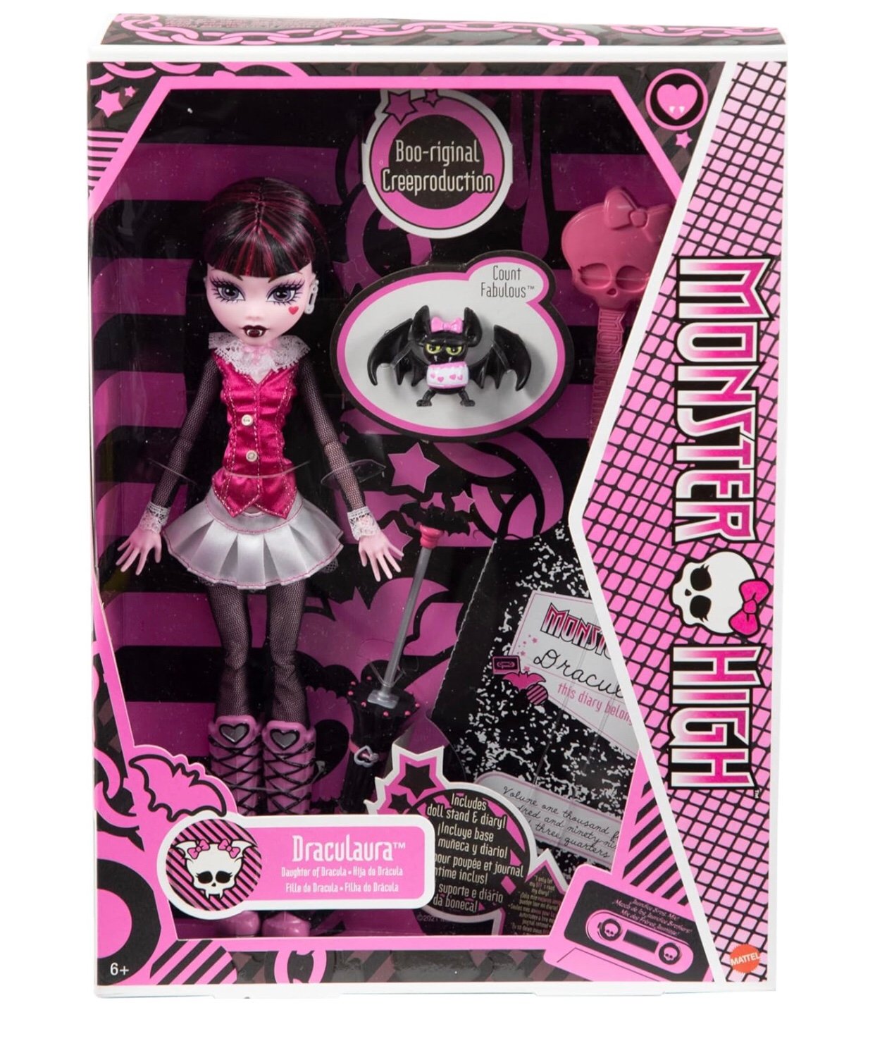 NEW Monster High Draculaura Boo-riginal Creeproduction Doll DAMAGED BOX
