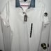 Diesel white short sleeve denim collar polo shirt