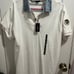 Diesel white short sleeve denim collar polo shirt