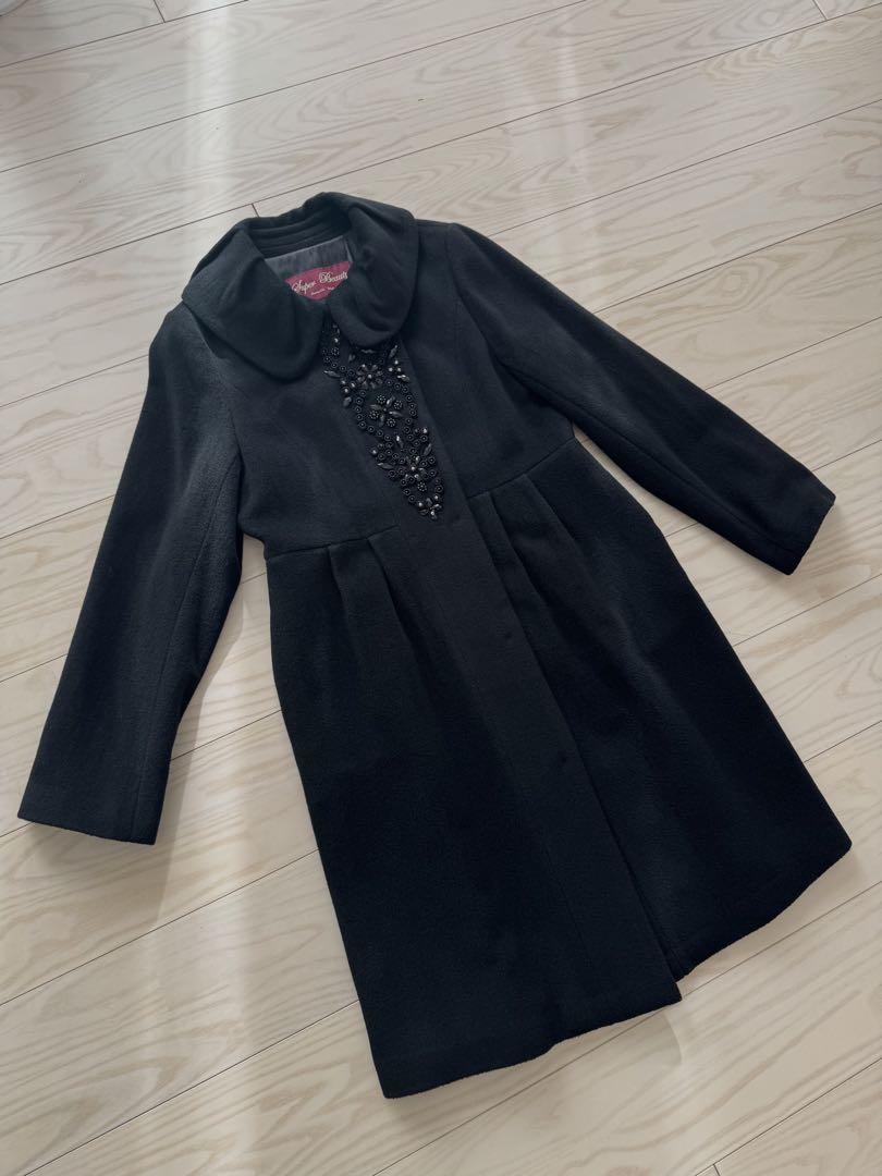 ★Super Beauty Wool Coat with Jewels