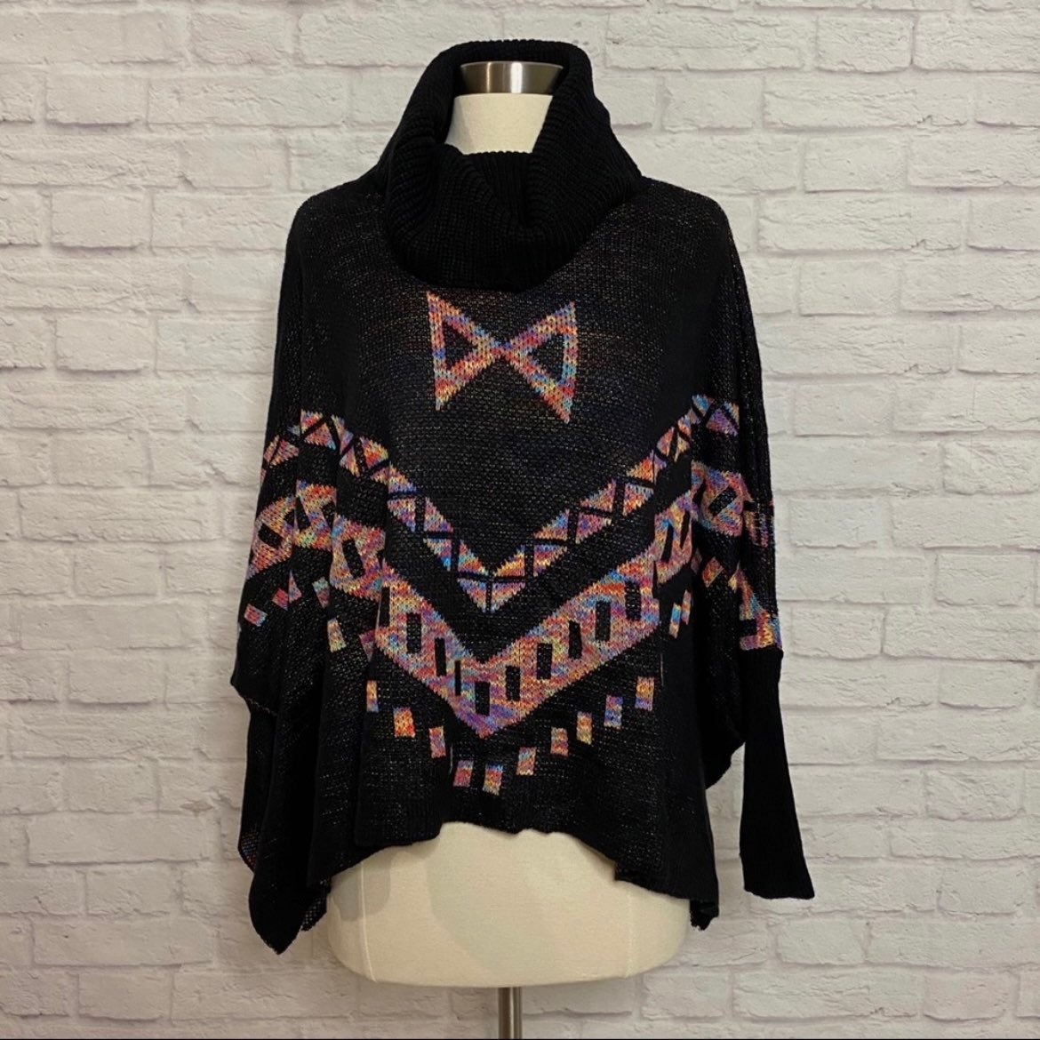 NEW Knit Poncho Sweater