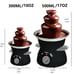 3 Tier Chocolate Fondue Fountain - Electric Stainless Chocolate Dipping Warmer