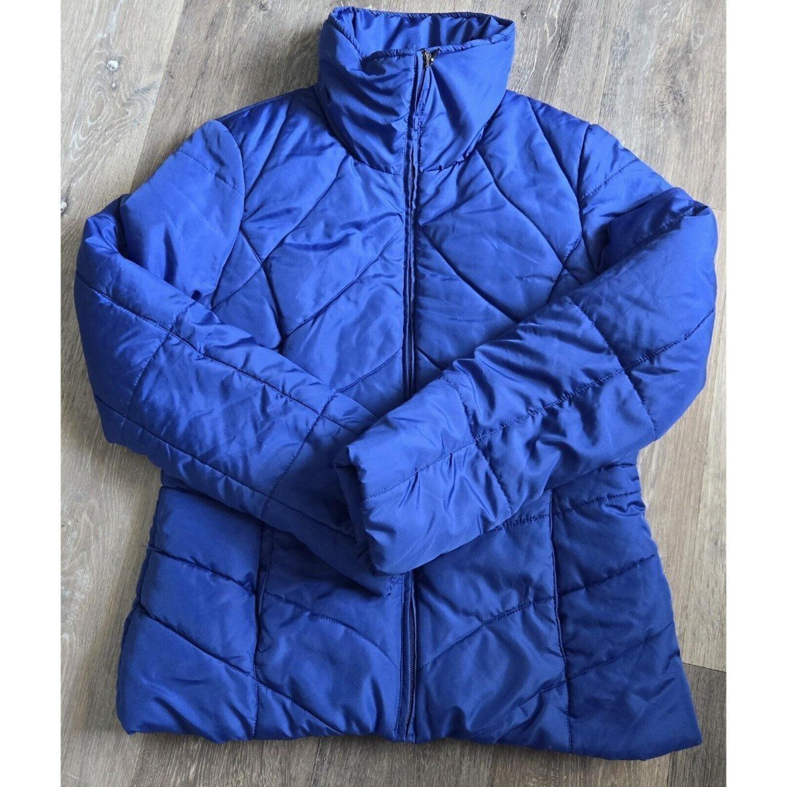 New York & Company Puffer jacket Women’s Blue Size Small Full Zip Has Pockets