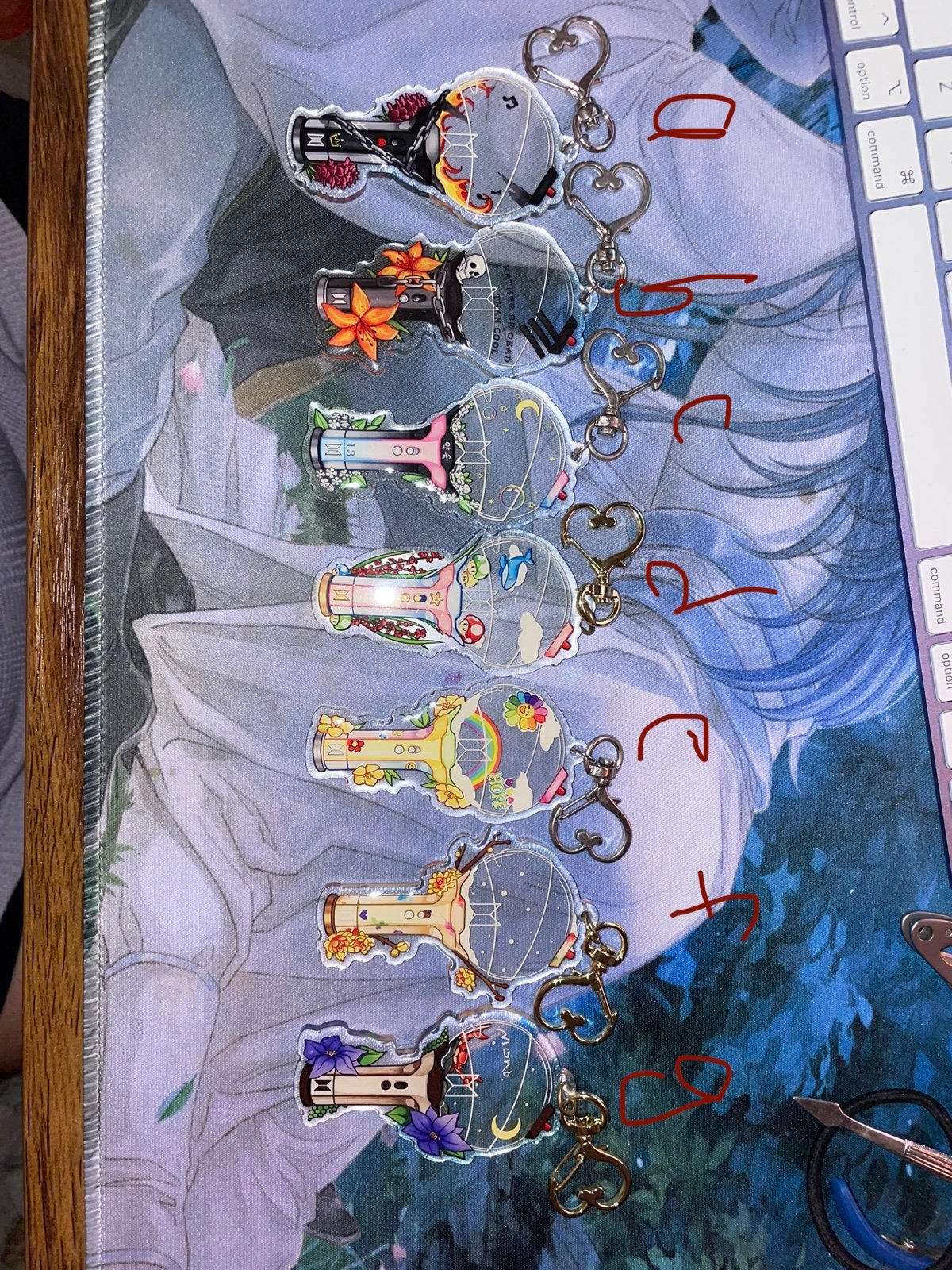 BTS keychains