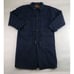 Vintage Woolrich Wool Overcoat Men Large Blue Lined Full Zip Midlength Heavy USA