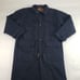Vintage Woolrich Wool Overcoat Men Large Blue Lined Full Zip Midlength Heavy USA