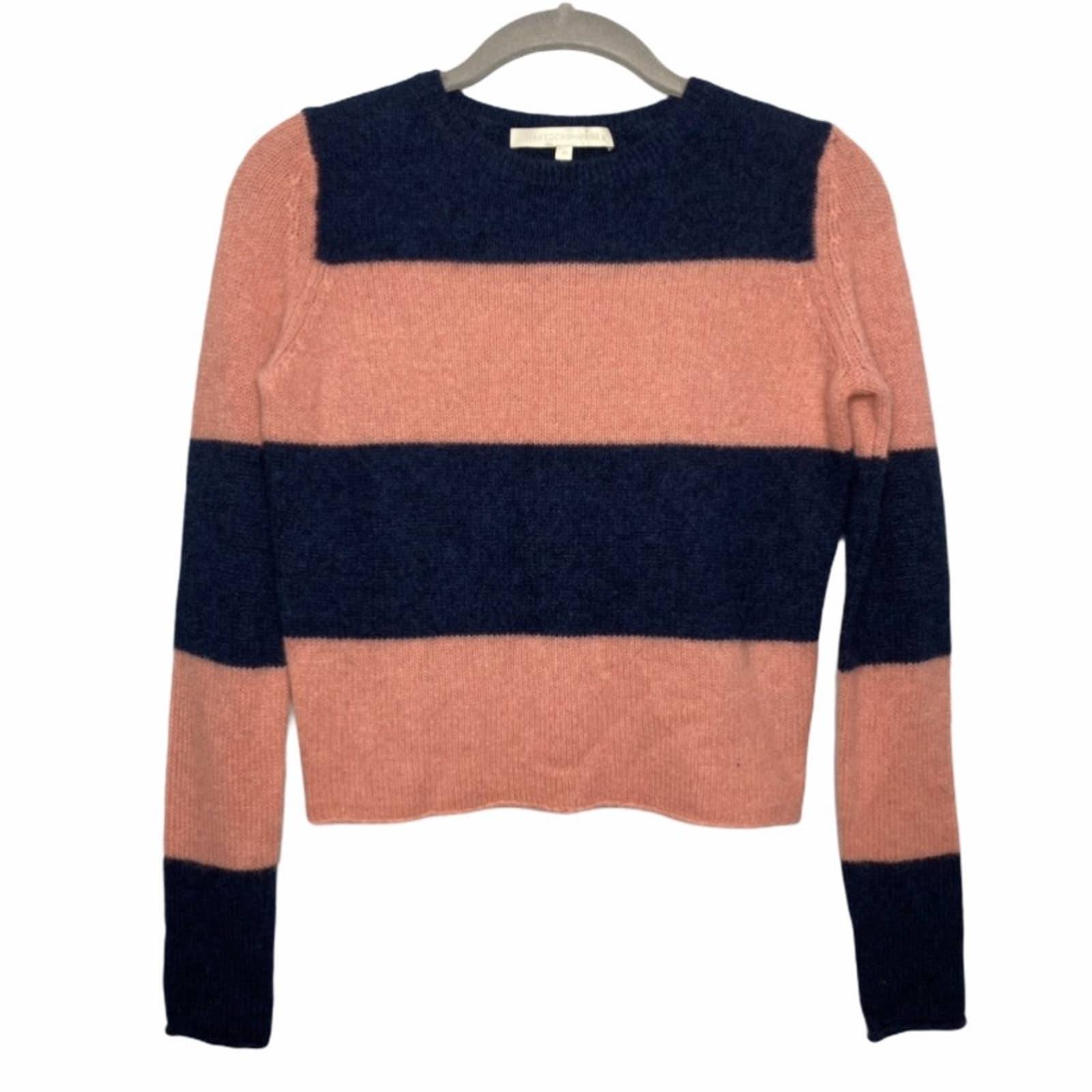 Naked Cashmere Striped Crop Sweater