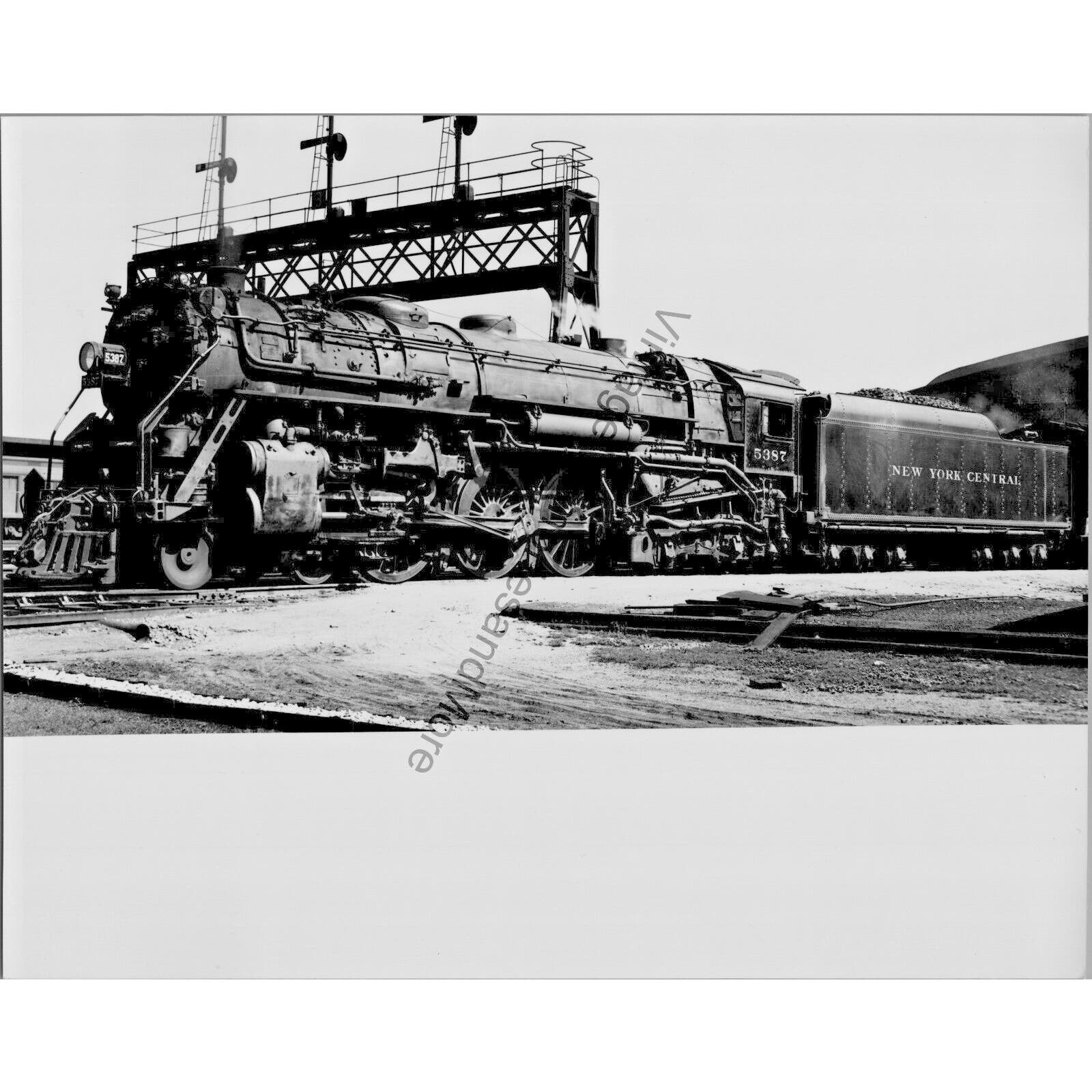 VTG 1938 New York Central 5387 Steam Locomotive - St. Louis, MO Real Photo T1-14