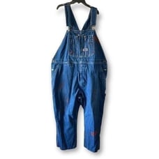 Big Smith Carpenter / Farmer Bib Denim Overalls Mens 46x30