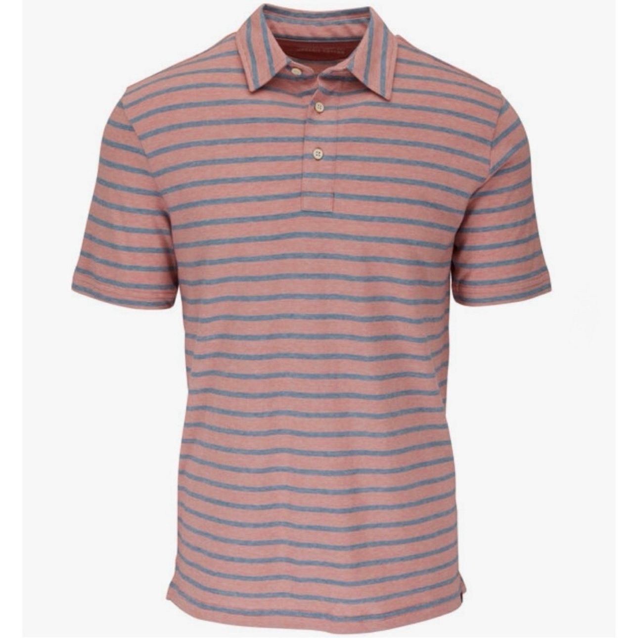 Faherty Isle Polo Shirt Mens XL Organic Cotton Sunwashed Soft Light Relax Stripe