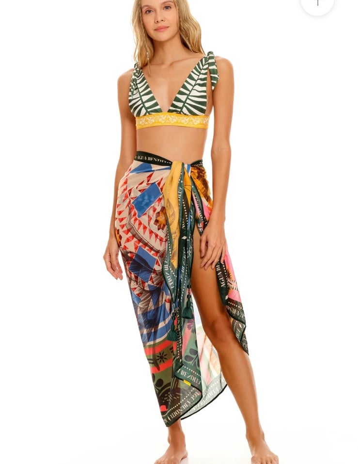 Agua Bendita New Pareo Cover MARINE TOUT SARONG COVER UP