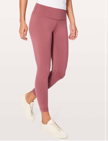 Lululemon Wunder Train High-Rise Tight 25 Brier Rose Size 6