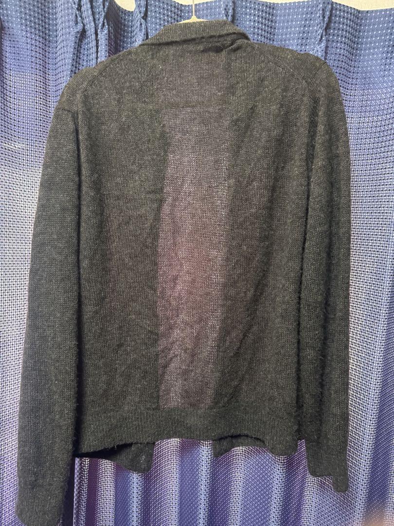 LIDNM ALPACA KNIT SHIRT CARDIGAN