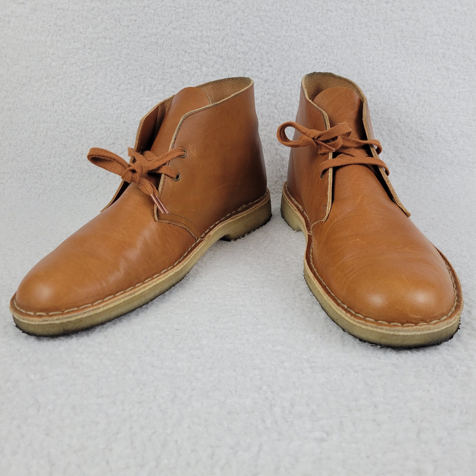 Clarks Original Brown Leather Desert Boots Chukkas Mens US 11.5 UK 10.5 EU 45
