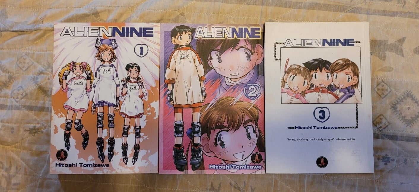 Alien Nine 9 English Manga Set Series Volumes 1, 2 & 3
