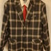 NWOT Men's Black and Gray Plaid Blazer Sz 46R.