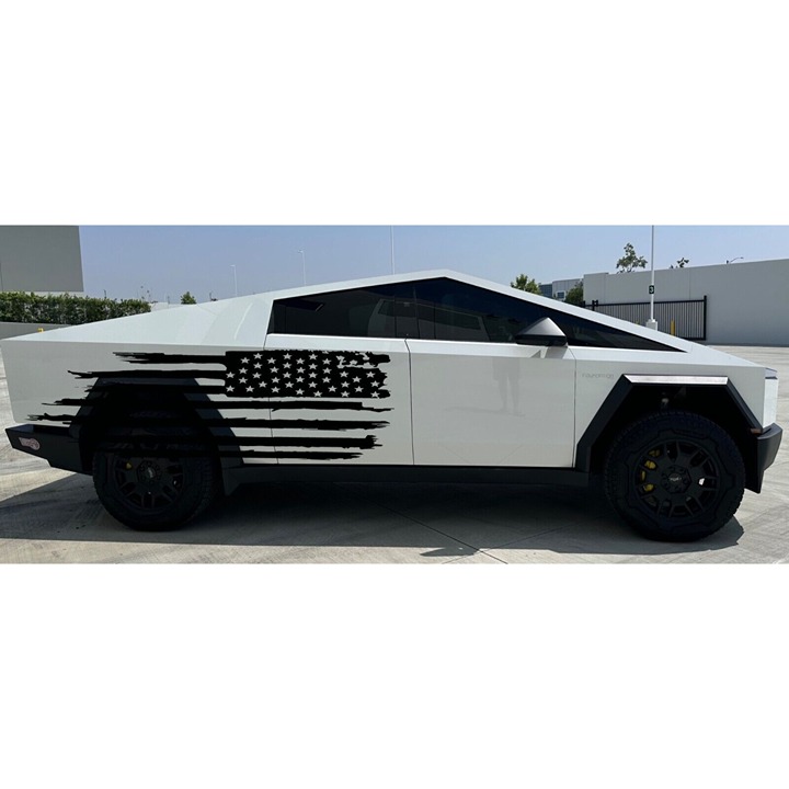Tesla Cybertruck 2023-2025 Full Panel Mud Decal Graphics Design
