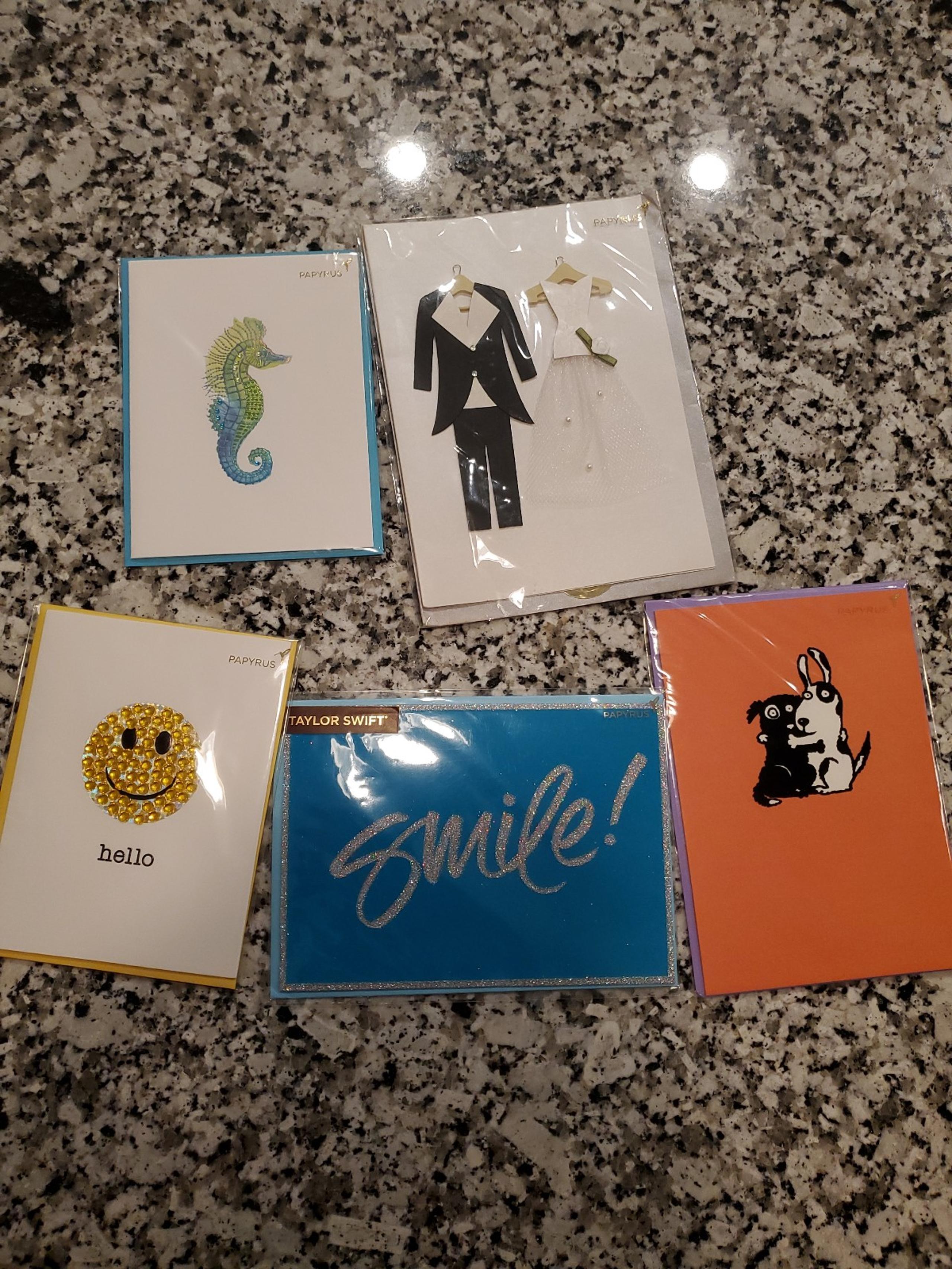 Papyrus greeting cards lot of 5