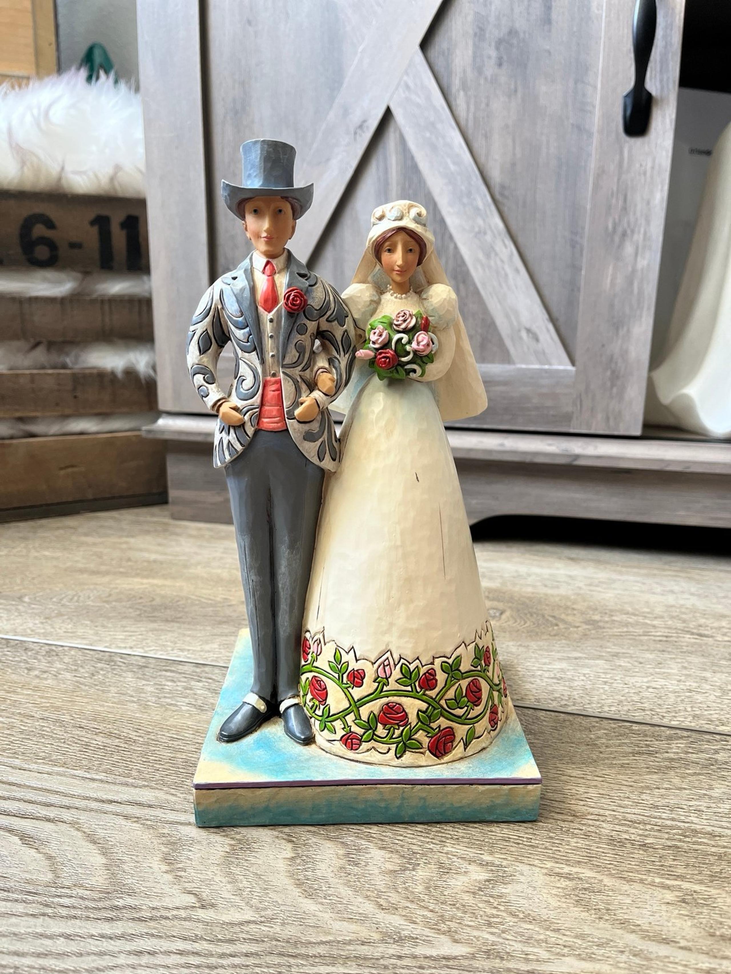 2006 Jim Shore Heartwood Creek “I Do” Bride and Groom Figurine