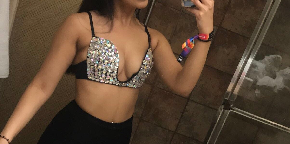 Festival Rhinestone Bra