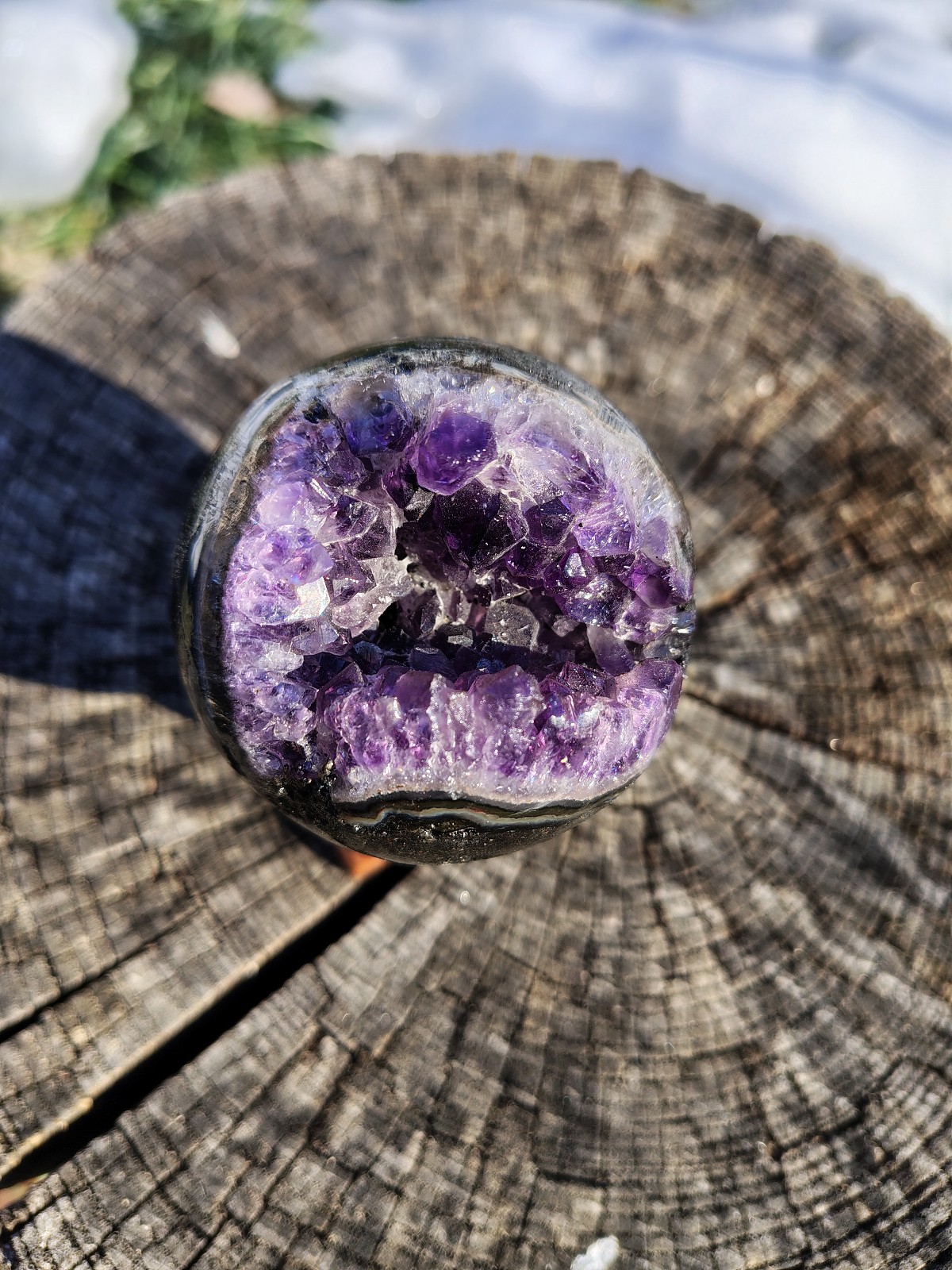 Amethyst sphere