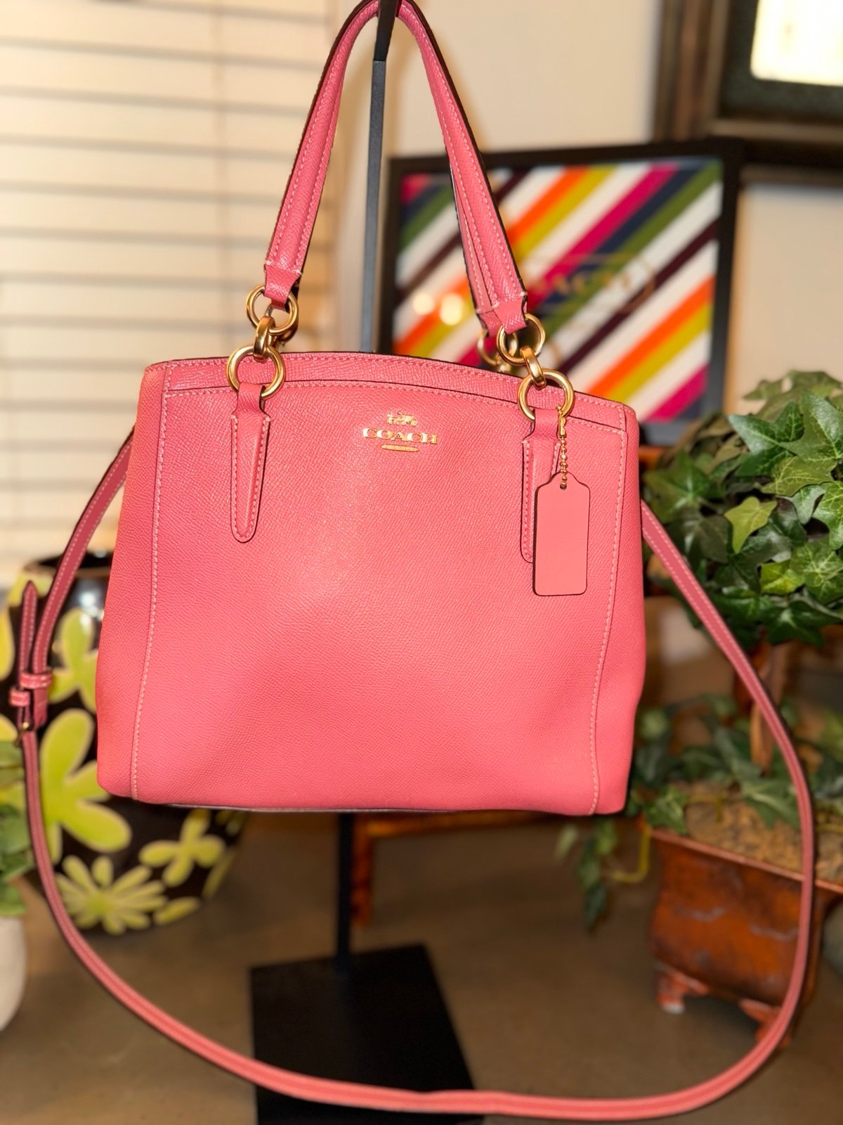 Coach top handle Satchel with Crossbody
