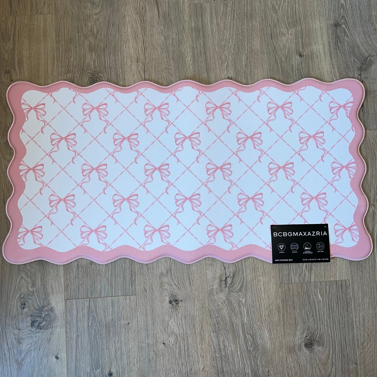 Pink Bow Mat Anti Fatigue VHTF (Good for Baby bath time too)