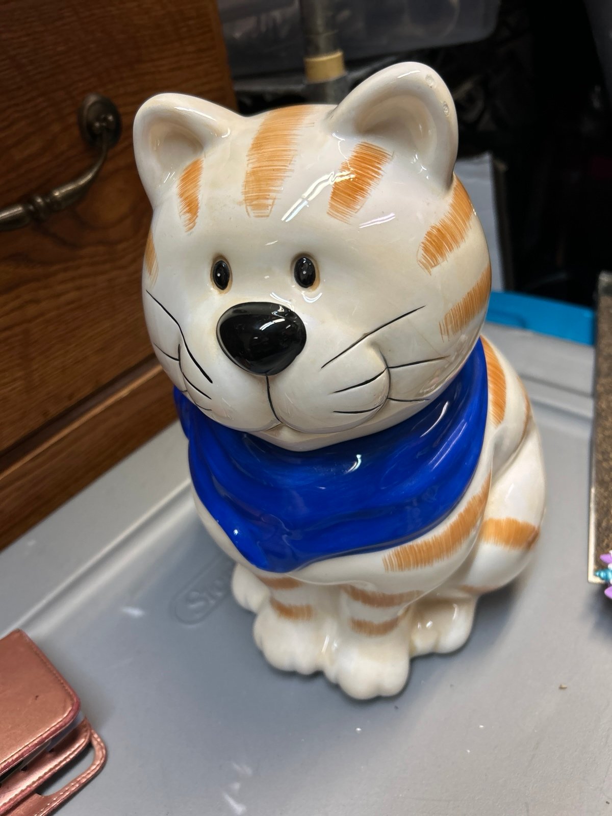 Ceramic Cat Cookie Jar