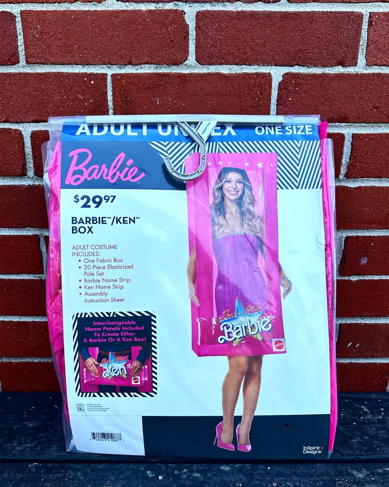 Barbie and Ken Mattel Pink Super Star Doll Box Cute Halloween Costume, BRAND NEW