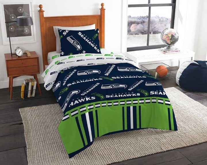 Seattle Seahawks Twin Bed In a Bag Set, 64 x 86