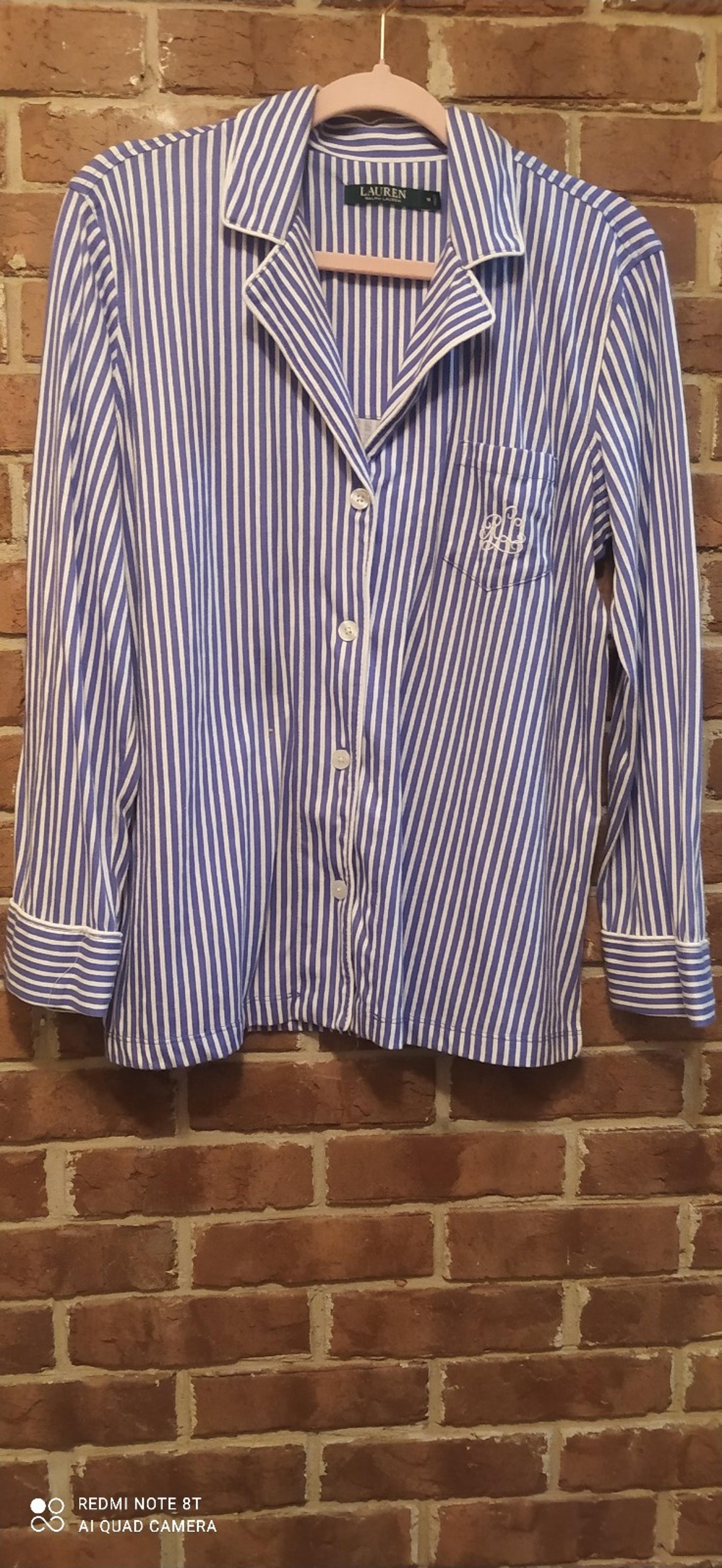 Lauren Ralph Lauren button up casual pajama top size M