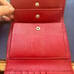 PRADA Saffiano Leather Red Bi-Fold Wallet-Preowned