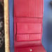 PRADA Saffiano Leather Red Bi-Fold Wallet-Preowned